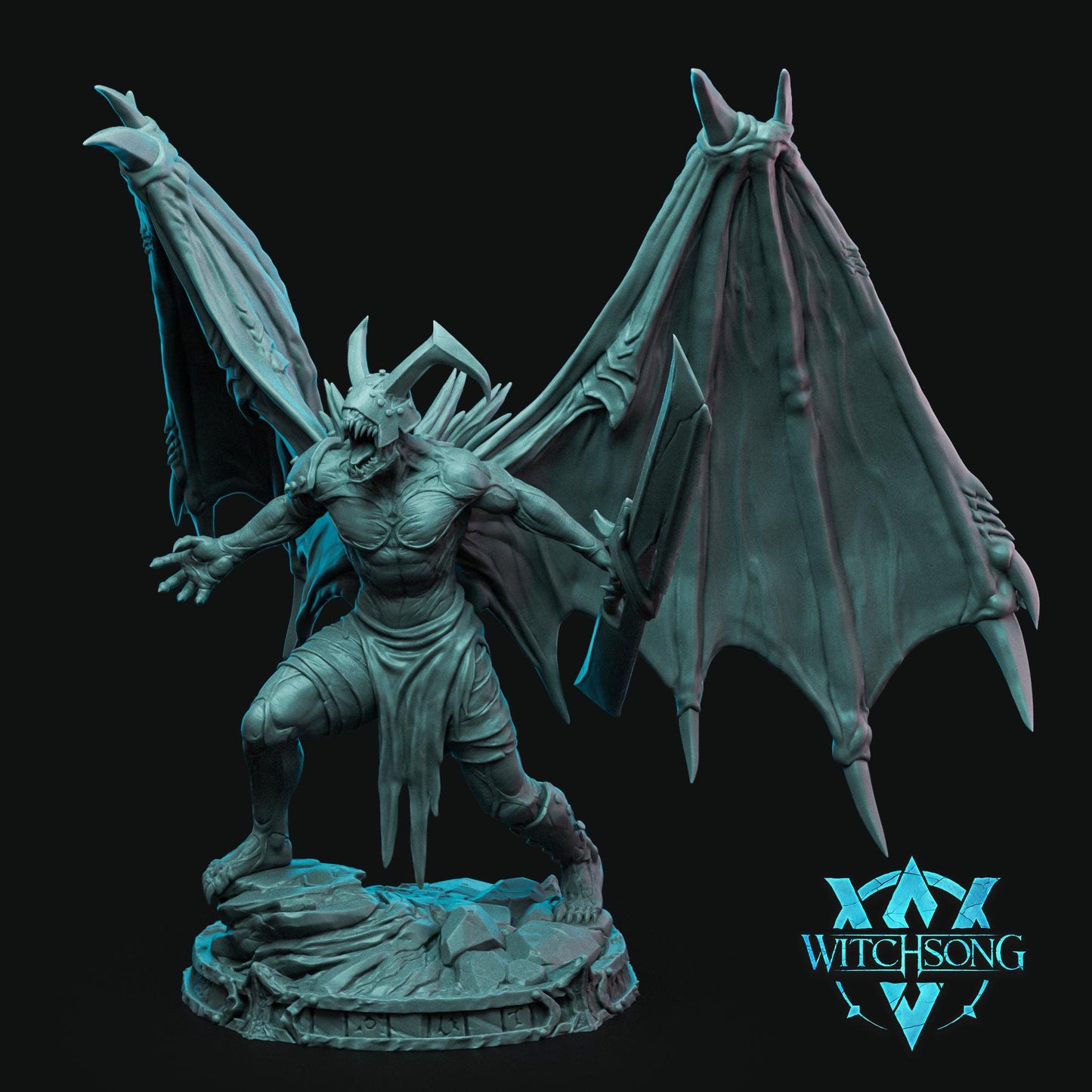 Lieutenant Eggath, Demon | Aussie 3D Printed Miniatures and Terrain