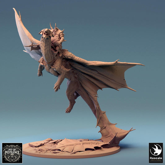 Brass Dragon, Takeoff | Aussie 3D Printed Miniatures and Terrain