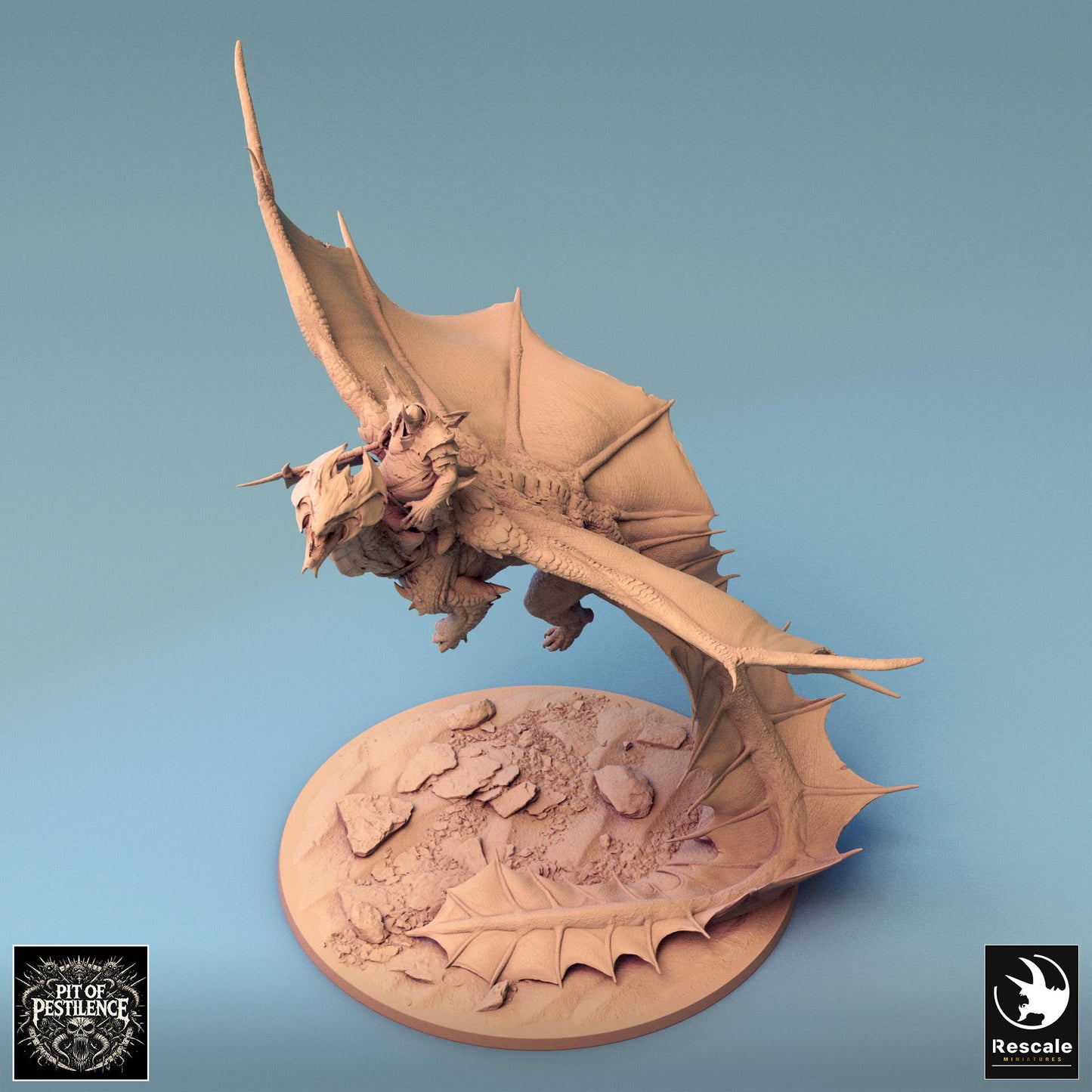 Brass Dragon, Takeoff | Aussie 3D Printed Miniatures and Terrain