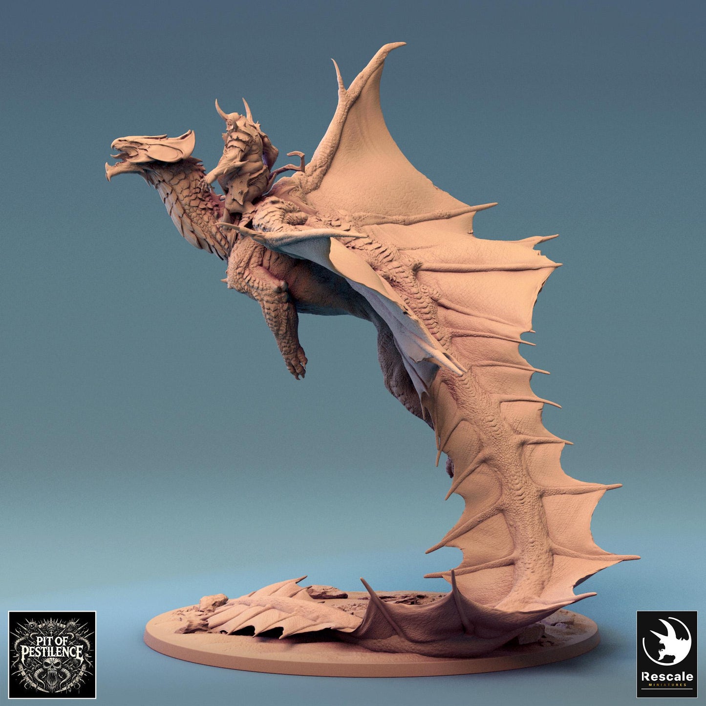 Brass Dragon, Takeoff | Aussie 3D Printed Miniatures and Terrain