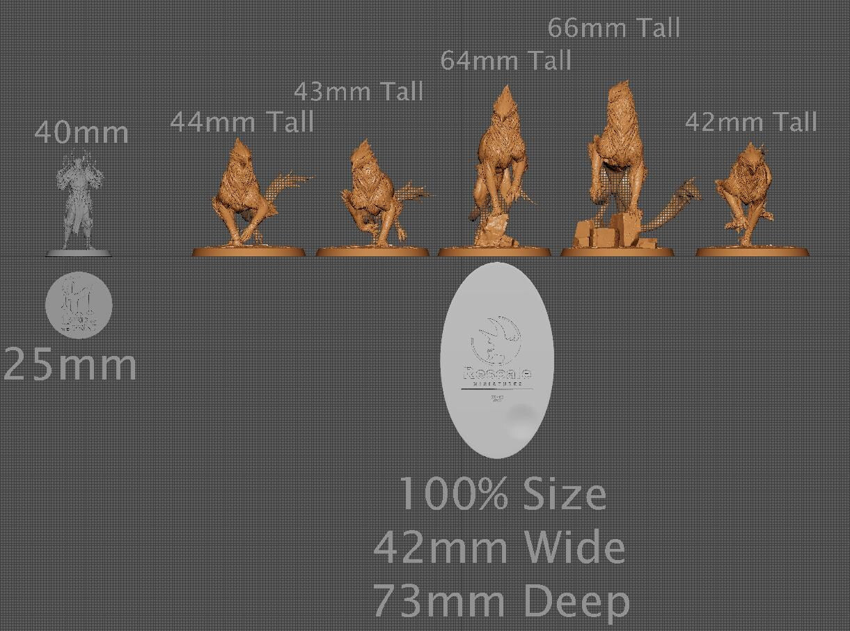 Wild Gryphs, Pack 1 | Aussie 3D Printed Miniatures and Terrain