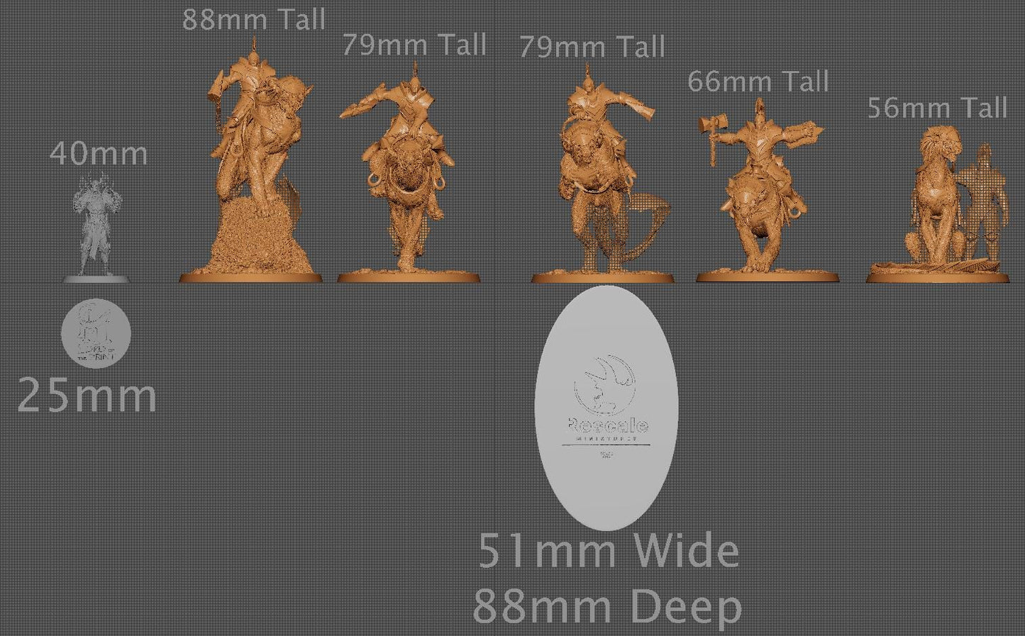 Panthera Riders, Pack 1 | Aussie 3D Printed Miniatures and Terrain