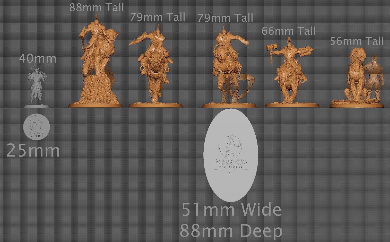 Panthera Riders, Pack 1 | Aussie 3D Printed Miniatures and Terrain