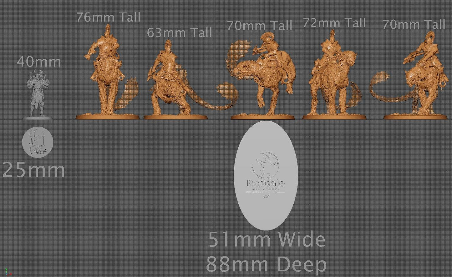 Panthera Riders, Pack 2 | Aussie 3D Printed Miniatures and Terrain