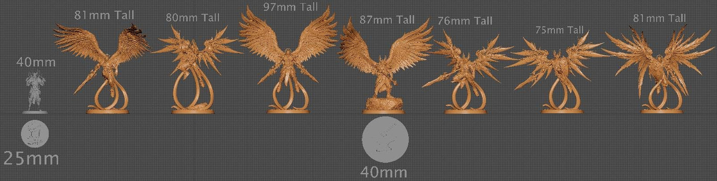 The Skyblades, Angels | Aussie 3D Printed Miniatures and Terrain