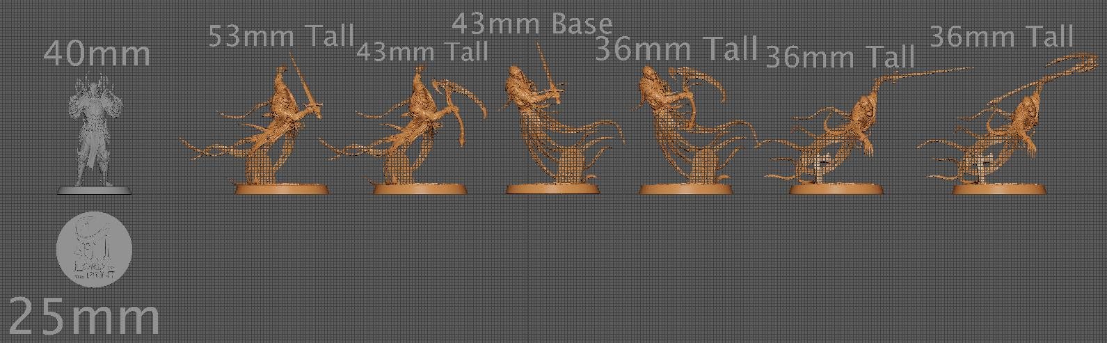 Masked Ghosts, Pack 3 | Aussie 3D Printed Miniatures and Terrain