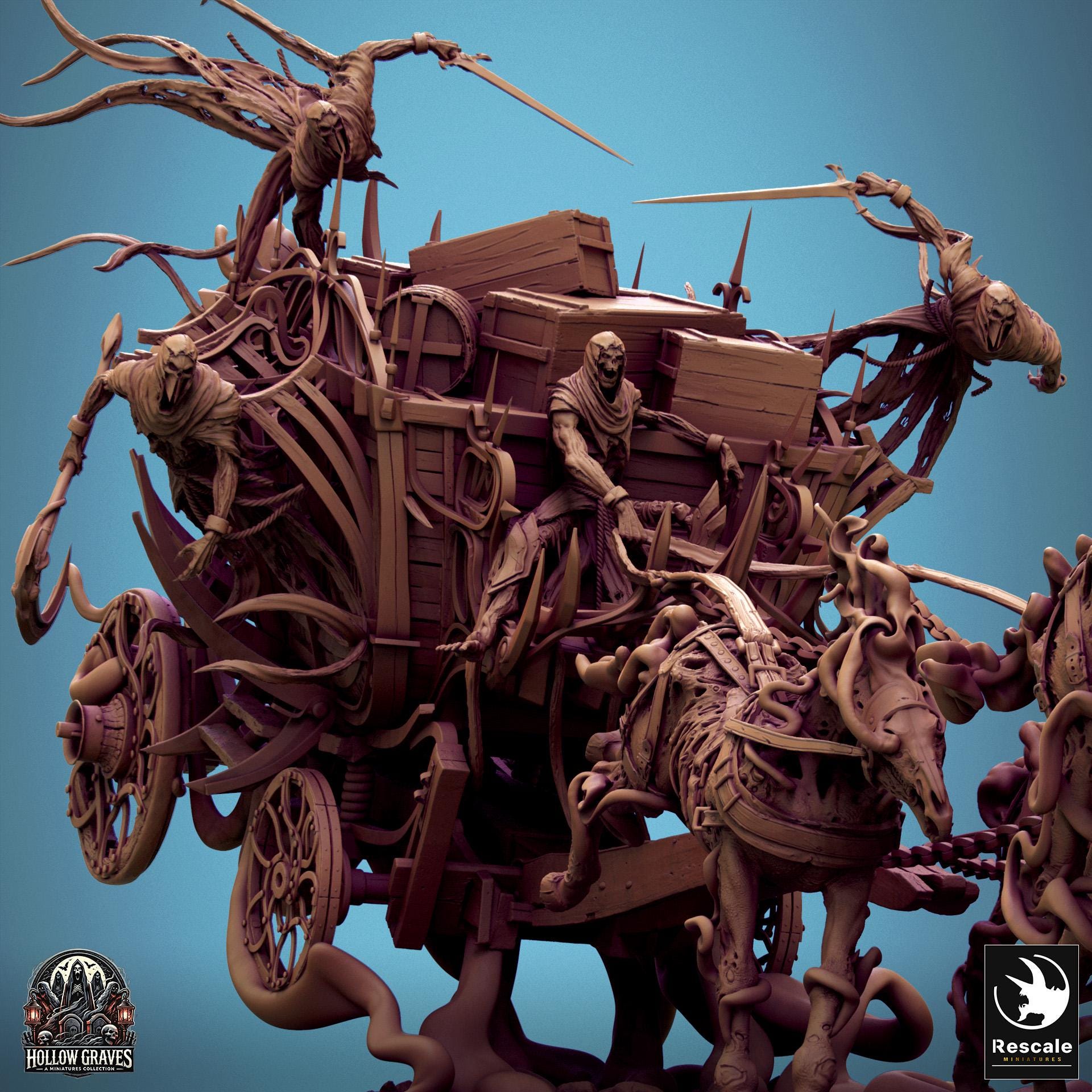 Wraith Wagon | Aussie 3D Printed Miniatures and Terrain