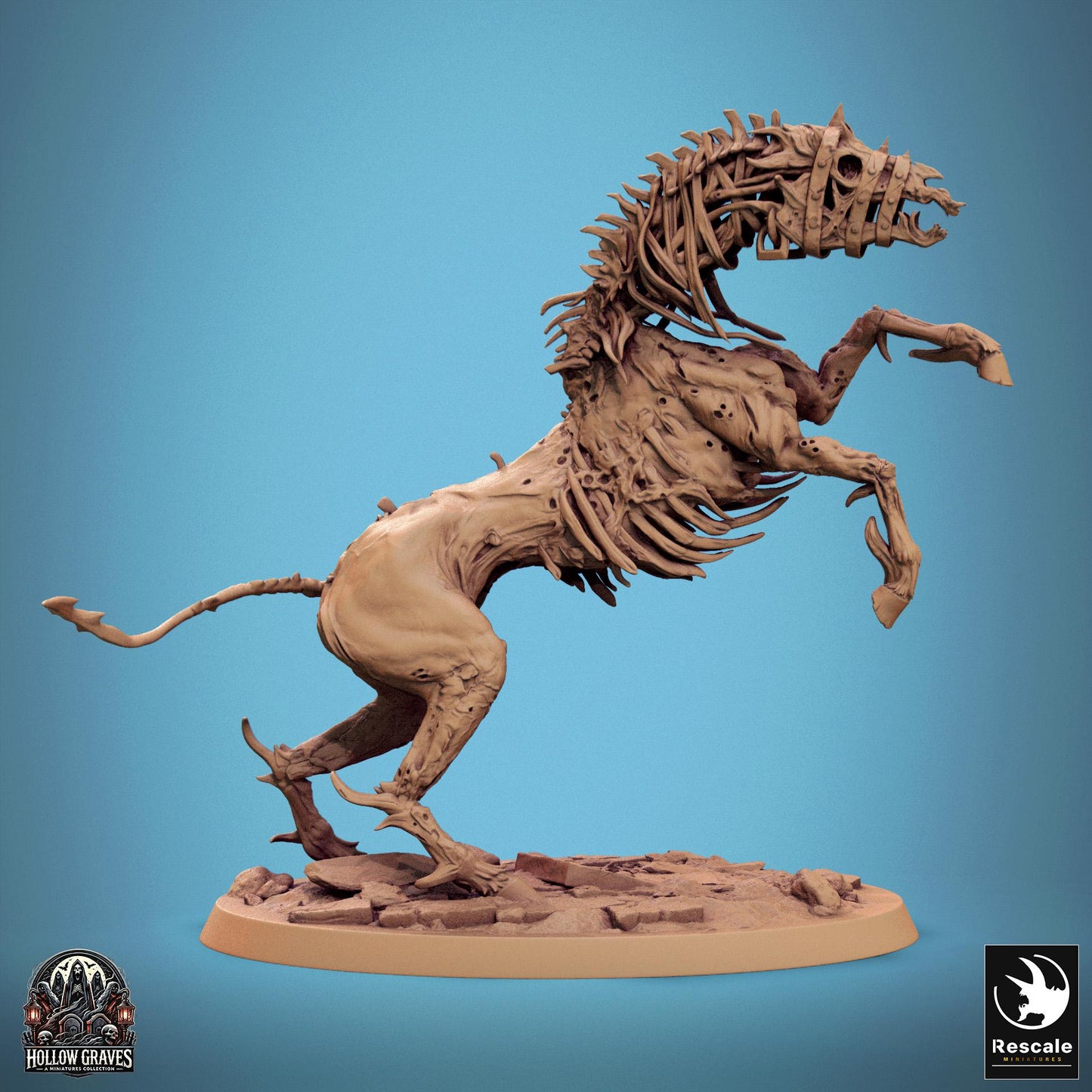 Wild Undead Horses, Pack 1 | Aussie 3D Printed Miniatures and Terrain