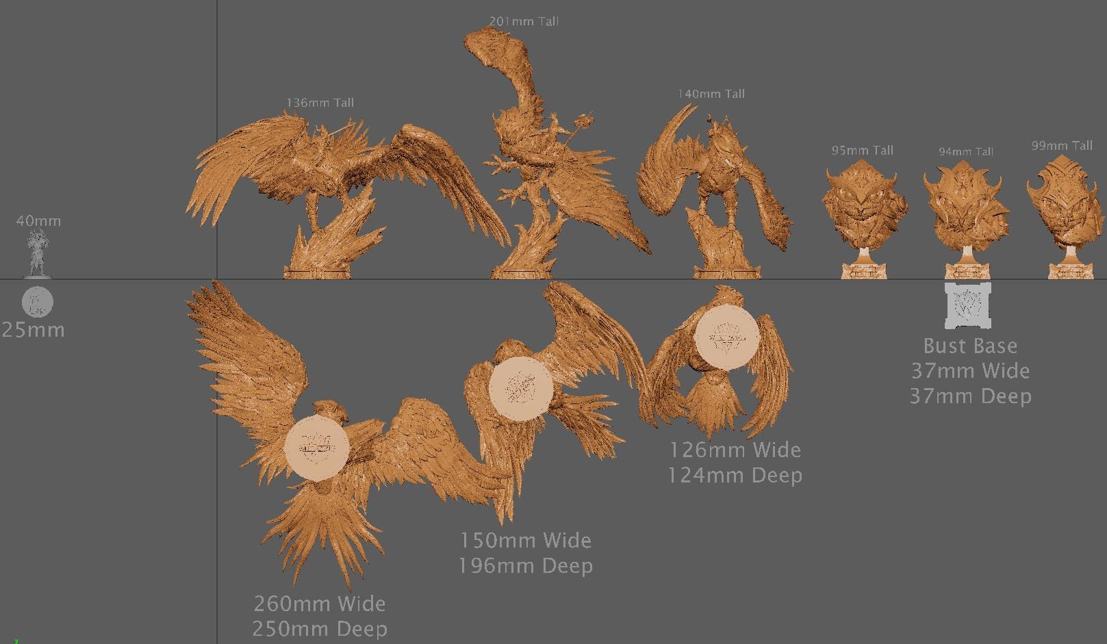Wingsworn Acolytes | Aussie 3D Printed Miniatures and Terrain