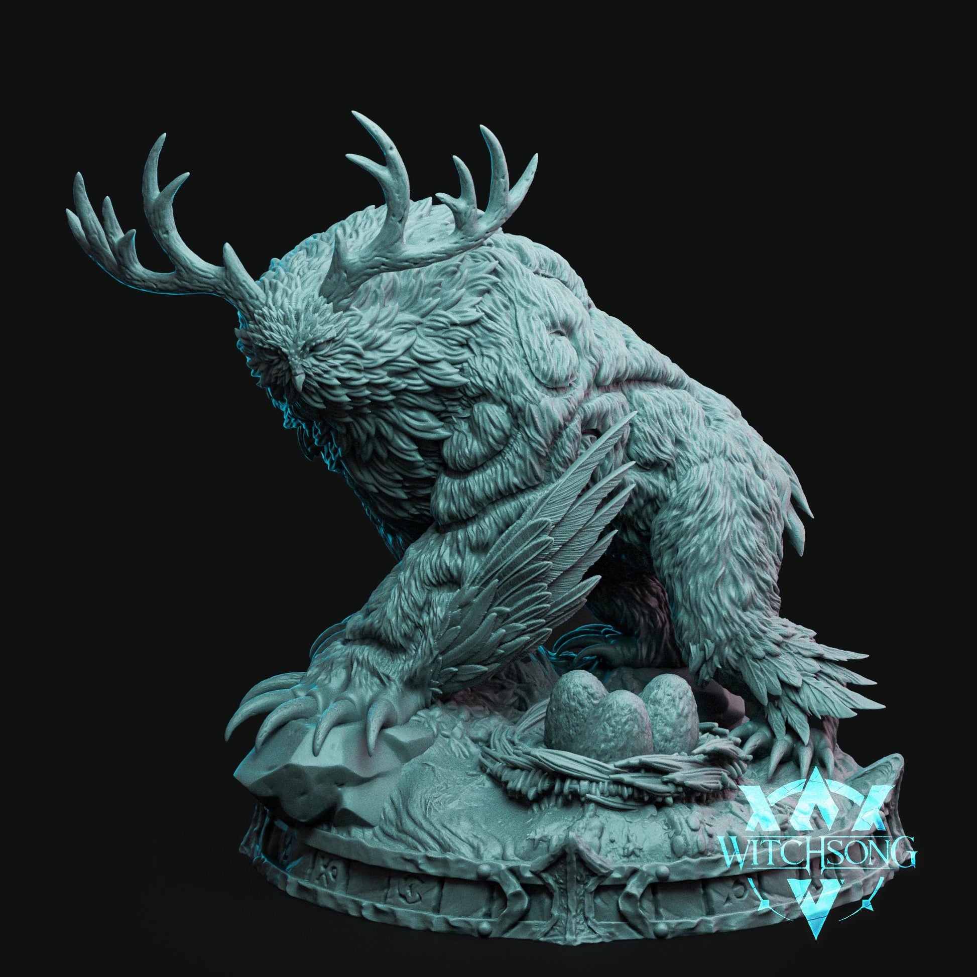 The Elder Owl Bear | Aussie 3D Printed Miniatures and Terrain