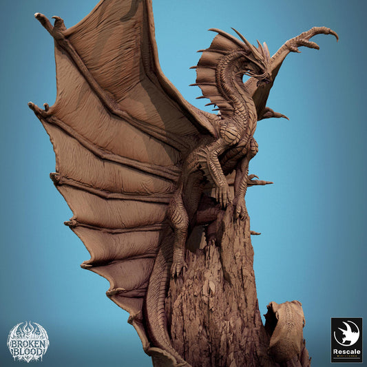 Legendary Gold Dragon, Prestige | Aussie 3D Printed Miniatures and Terrain