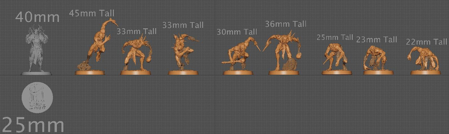 Ghouls, Pack 1 | Aussie 3D Printed Miniatures and Terrain