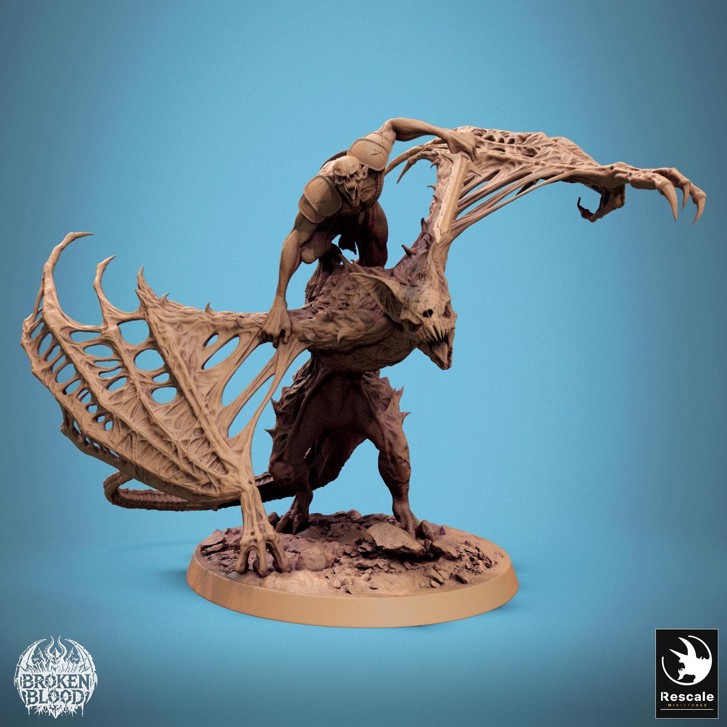 Great Vampire Bat Riders, Apex Dragon | Aussie 3D Printed Miniatures and Terrain