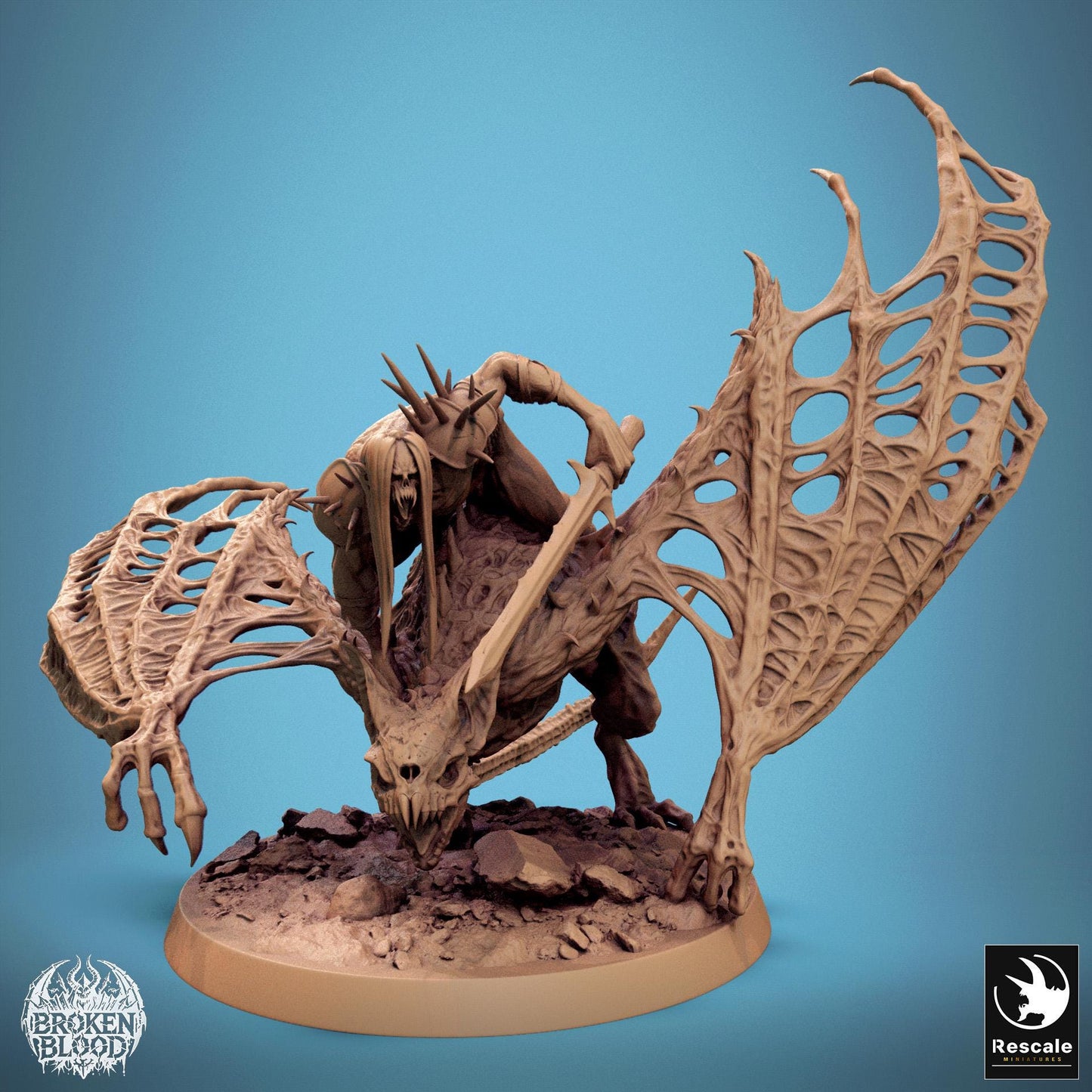 Great Vampire Bat Riders, Apex Dragon | Aussie 3D Printed Miniatures and Terrain