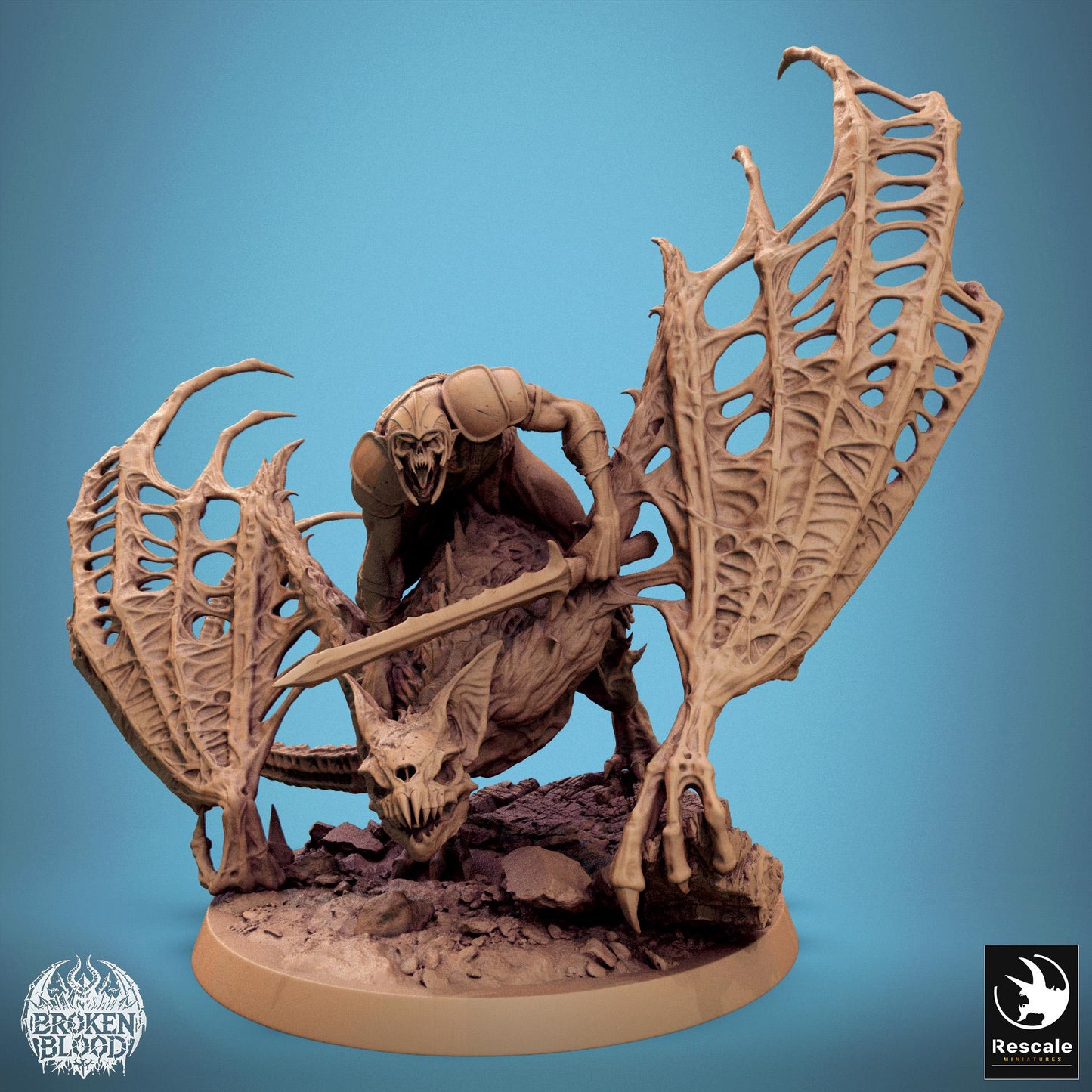Great Vampire Bat Riders, Apex Dragon | Aussie 3D Printed Miniatures and Terrain