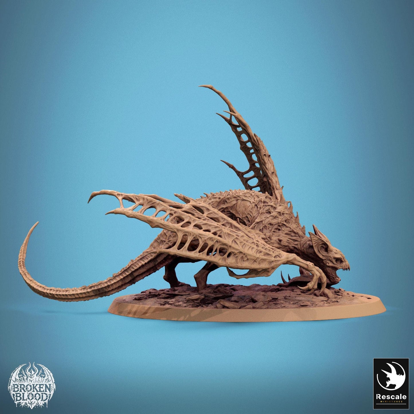 Wild Great Vampire Bat, Apex Dragon | Aussie 3D Printed Miniatures and Terrain