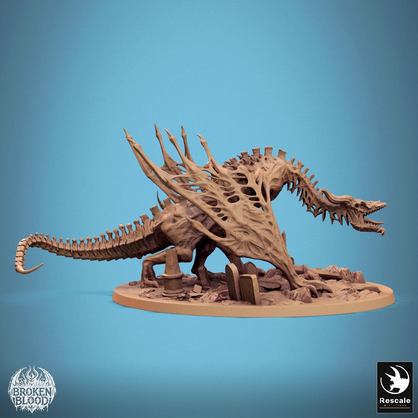 Vampire Wyvern, Walk | Aussie 3D Printed Miniatures and Terrain
