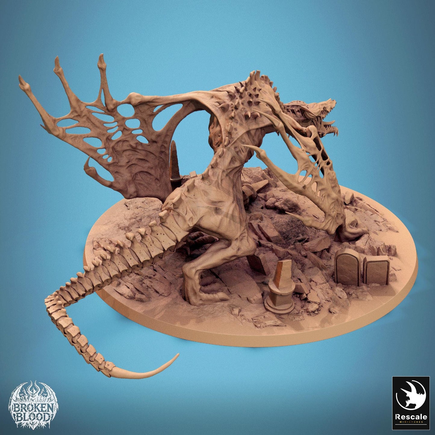 Vampire Wyvern, Walk | Aussie 3D Printed Miniatures and Terrain