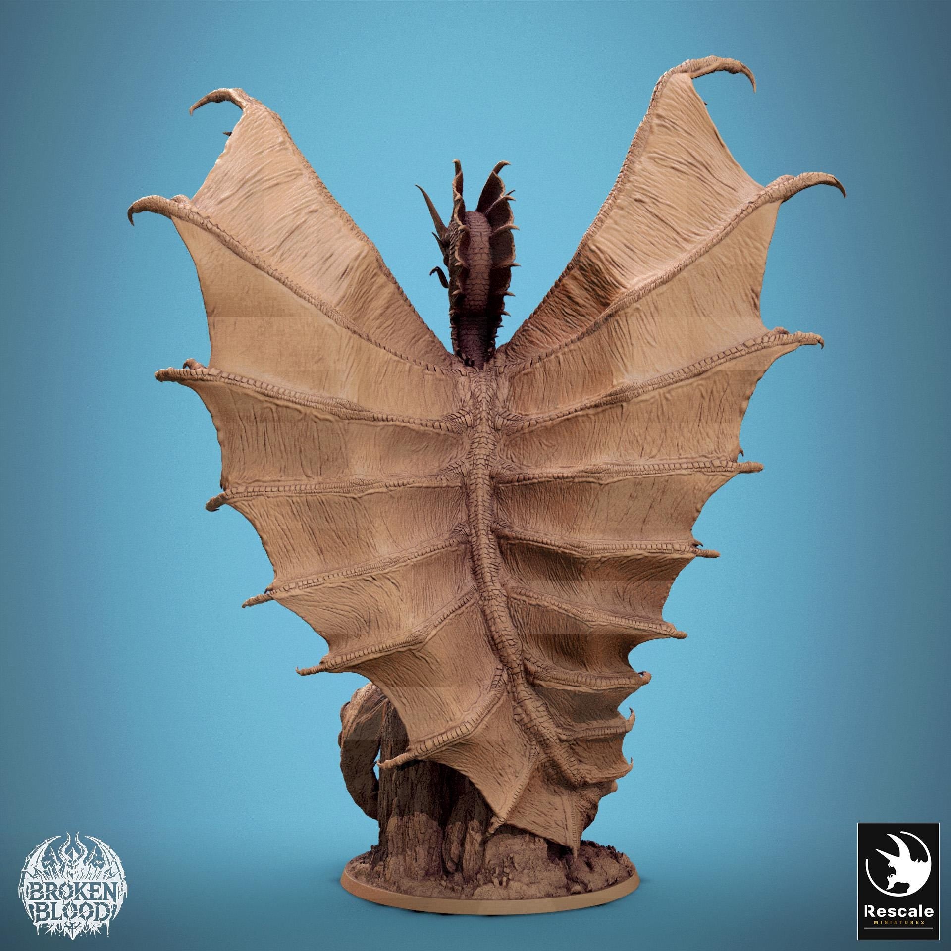 Legendary Gold Dragon, Prestige | Aussie 3D Printed Miniatures and Terrain