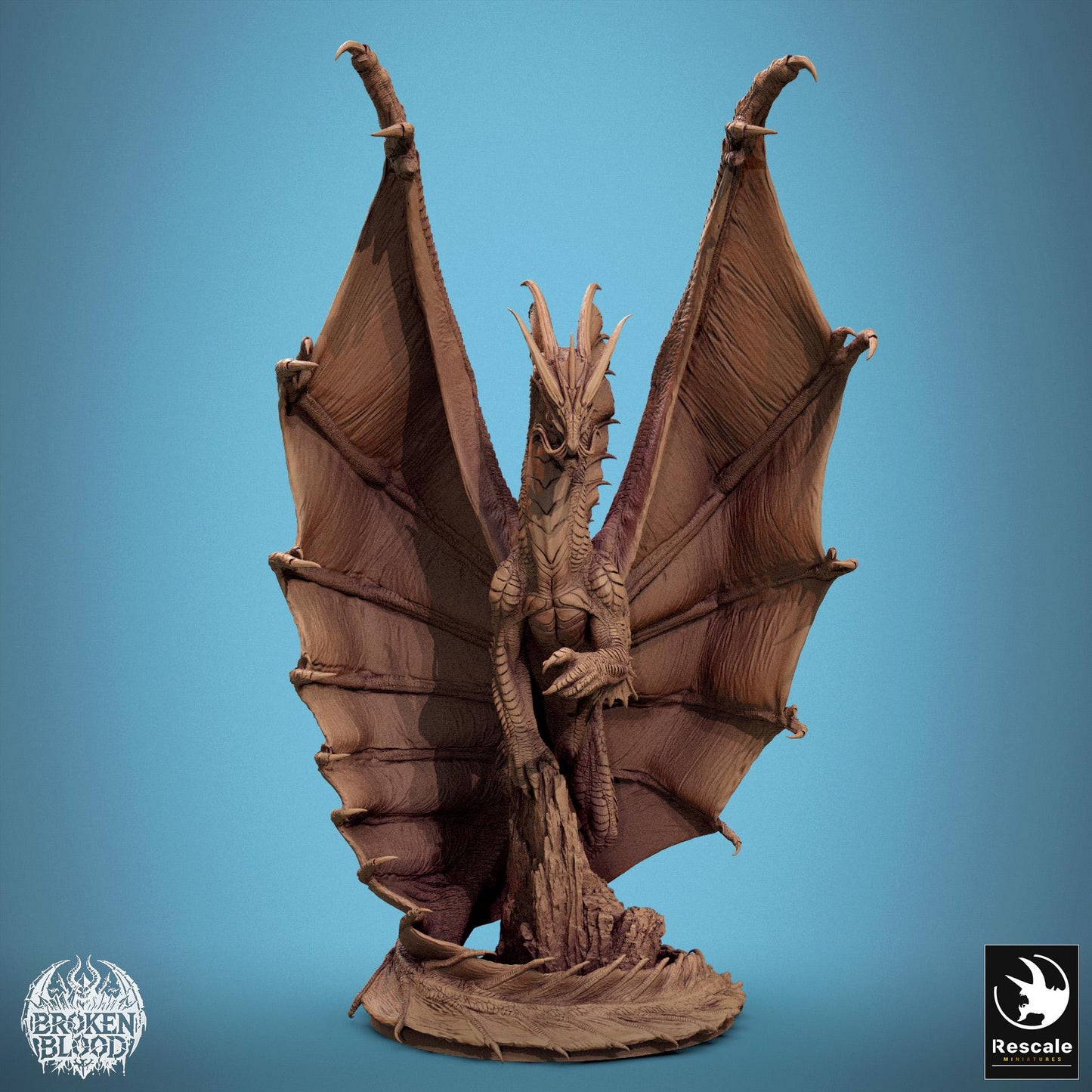 Legendary Gold Dragon, Talking | Aussie 3D Printed Miniatures and Terrain