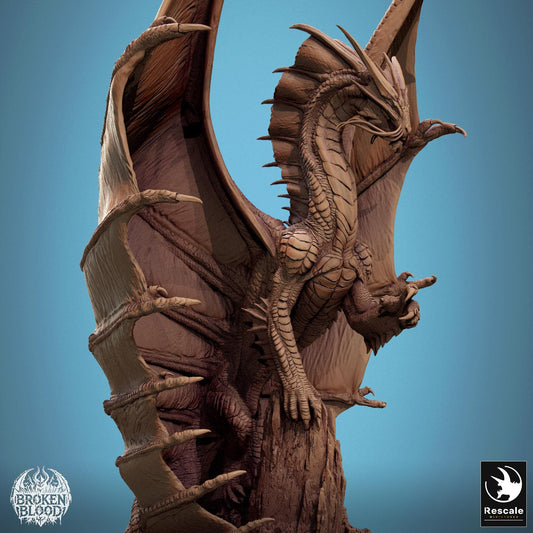Legendary Gold Dragon, Talking | Aussie 3D Printed Miniatures and Terrain