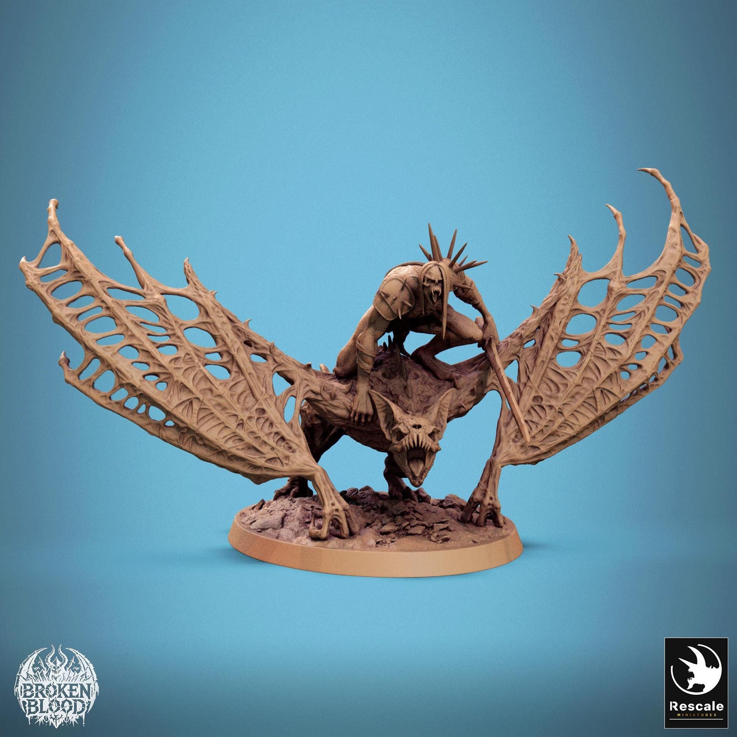 Great Vampire Bat Riders, Apex Dragon | Aussie 3D Printed Miniatures and Terrain