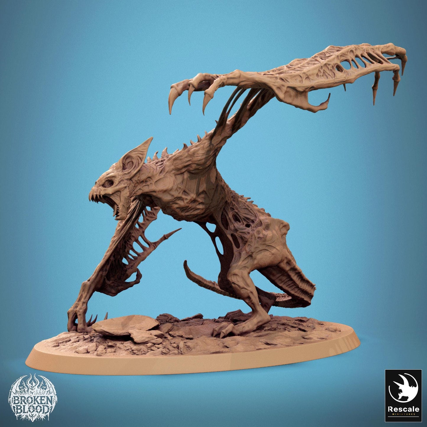 Wild Great Vampire Bat, Apex Dragon | Aussie 3D Printed Miniatures and Terrain