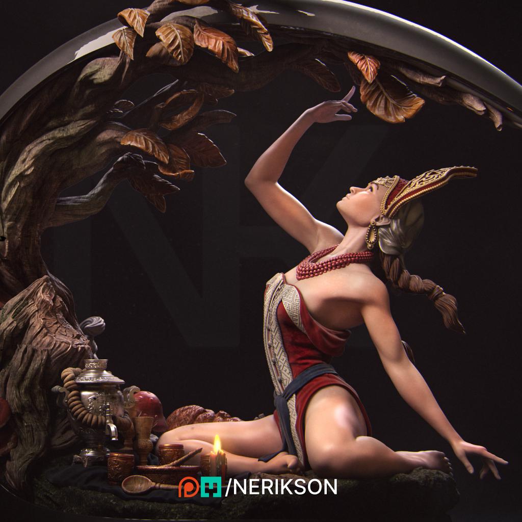 Autumn, Statue | Aussie 3D Printed Miniatures and Terrain