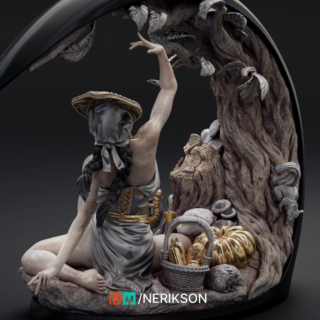 Autumn, Statue | Aussie 3D Printed Miniatures and Terrain