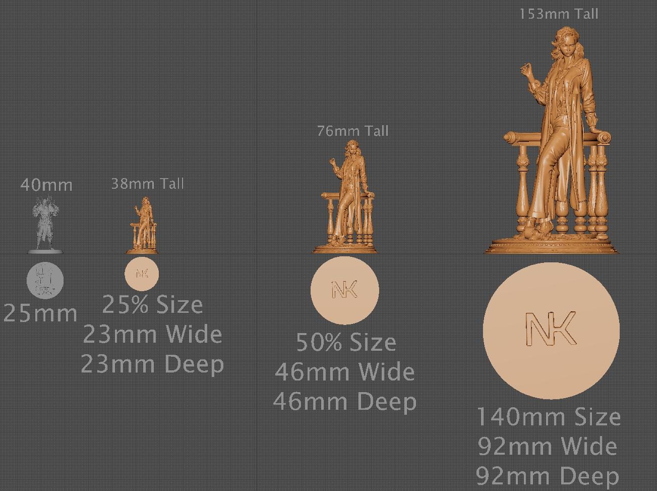 Laura, Standalone | Aussie 3D Printed Miniatures and Terrain