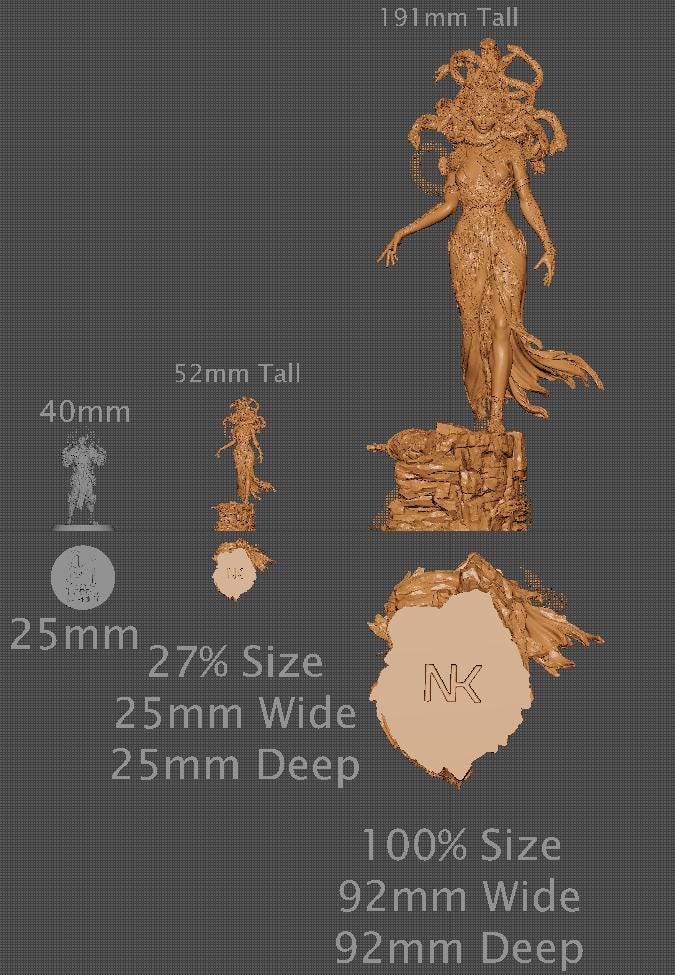 Medusa, Standalone | Aussie 3D Printed Miniatures and Terrain
