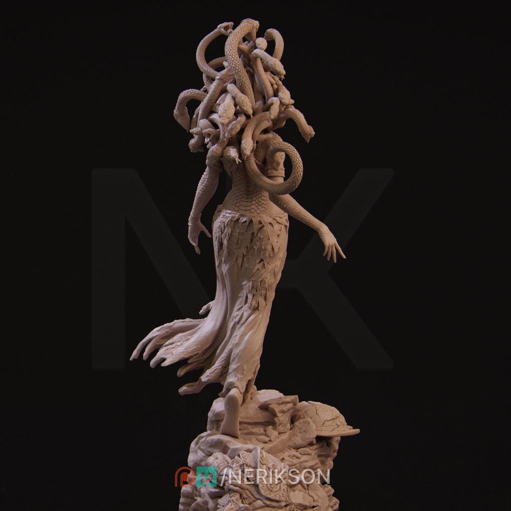 Medusa, Standalone | Aussie 3D Printed Miniatures and Terrain
