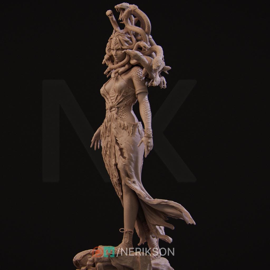 Medusa, Standalone | Aussie 3D Printed Miniatures and Terrain