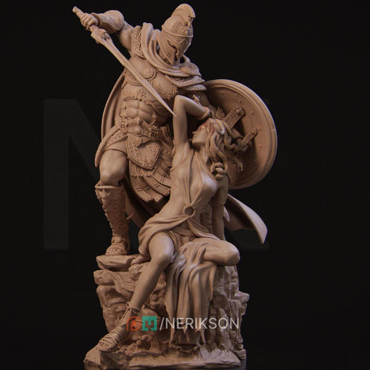 Perseus and Medusa, Statue | Aussie 3D Printed Miniatures and Terrain