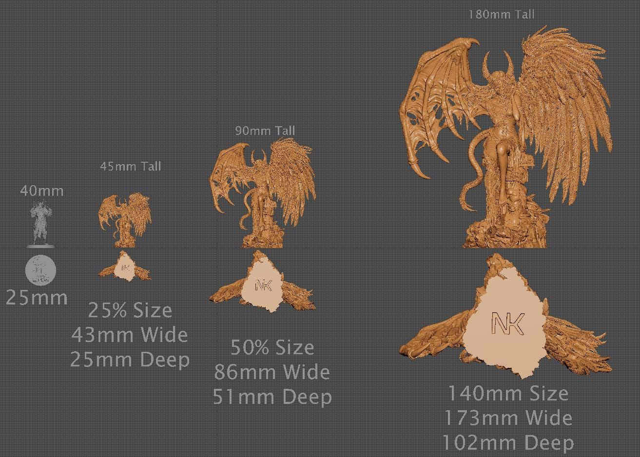 Rylana the Face of Evil | Aussie 3D Printed Miniatures and Terrain