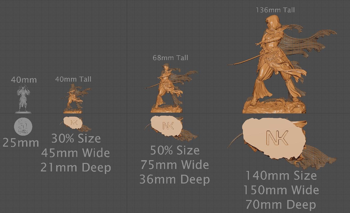 Warrior of the Sands, Standalone | Aussie 3D Printed Miniatures and Terrain