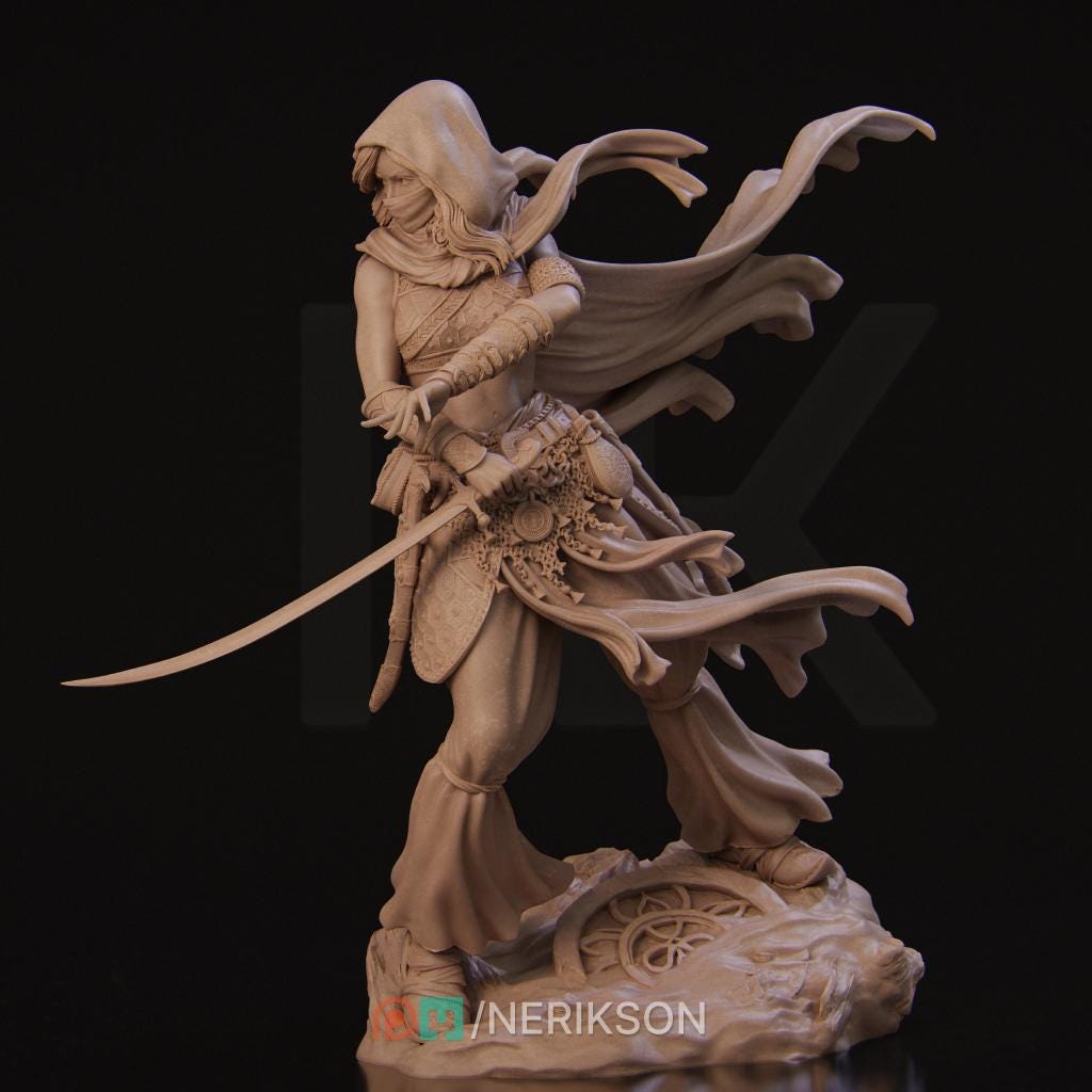 Warrior of the Sands, Standalone | Aussie 3D Printed Miniatures and Terrain