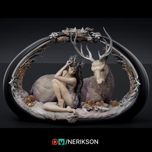 Winter, Statue | Aussie 3D Printed Miniatures and Terrain