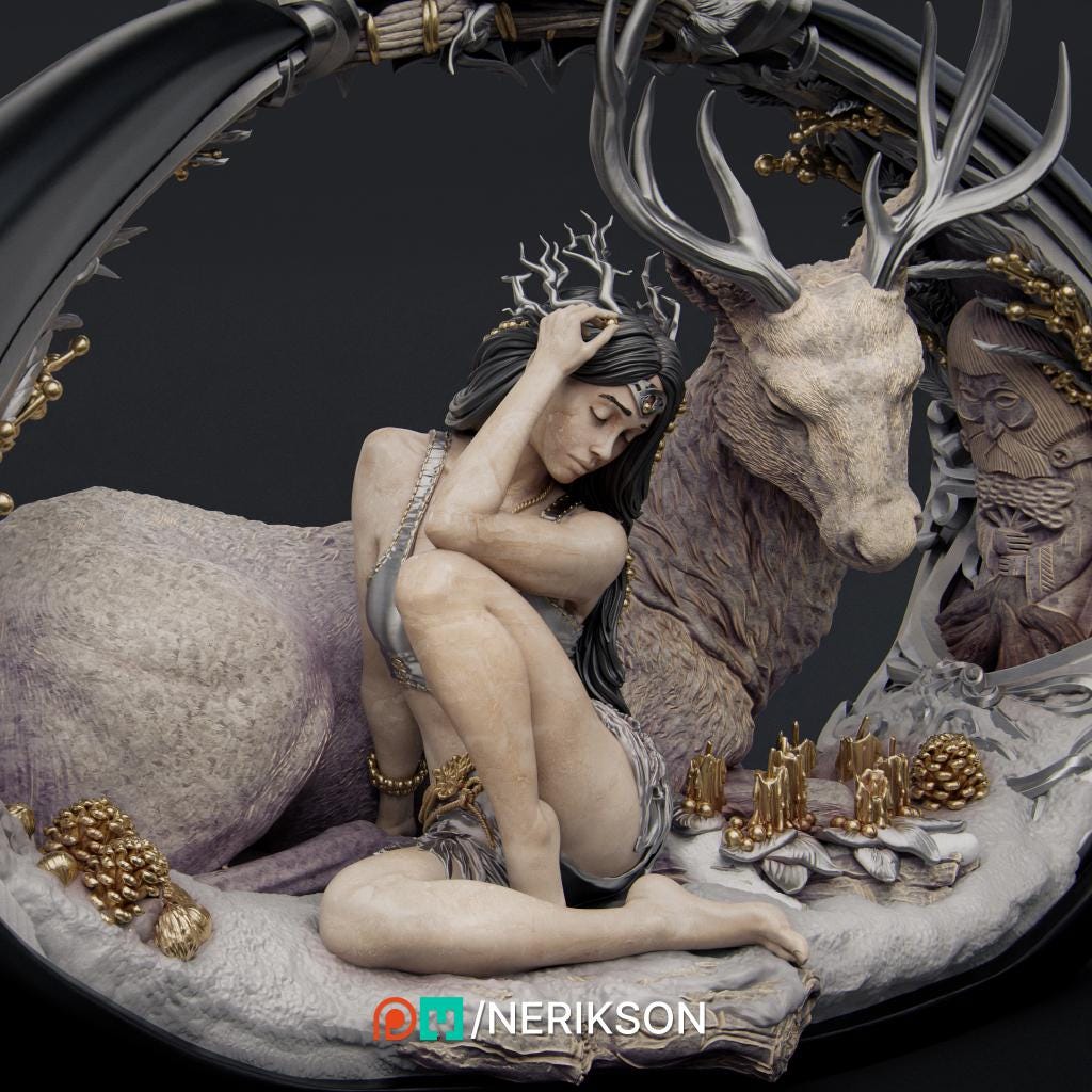 Winter, Statue | Aussie 3D Printed Miniatures and Terrain