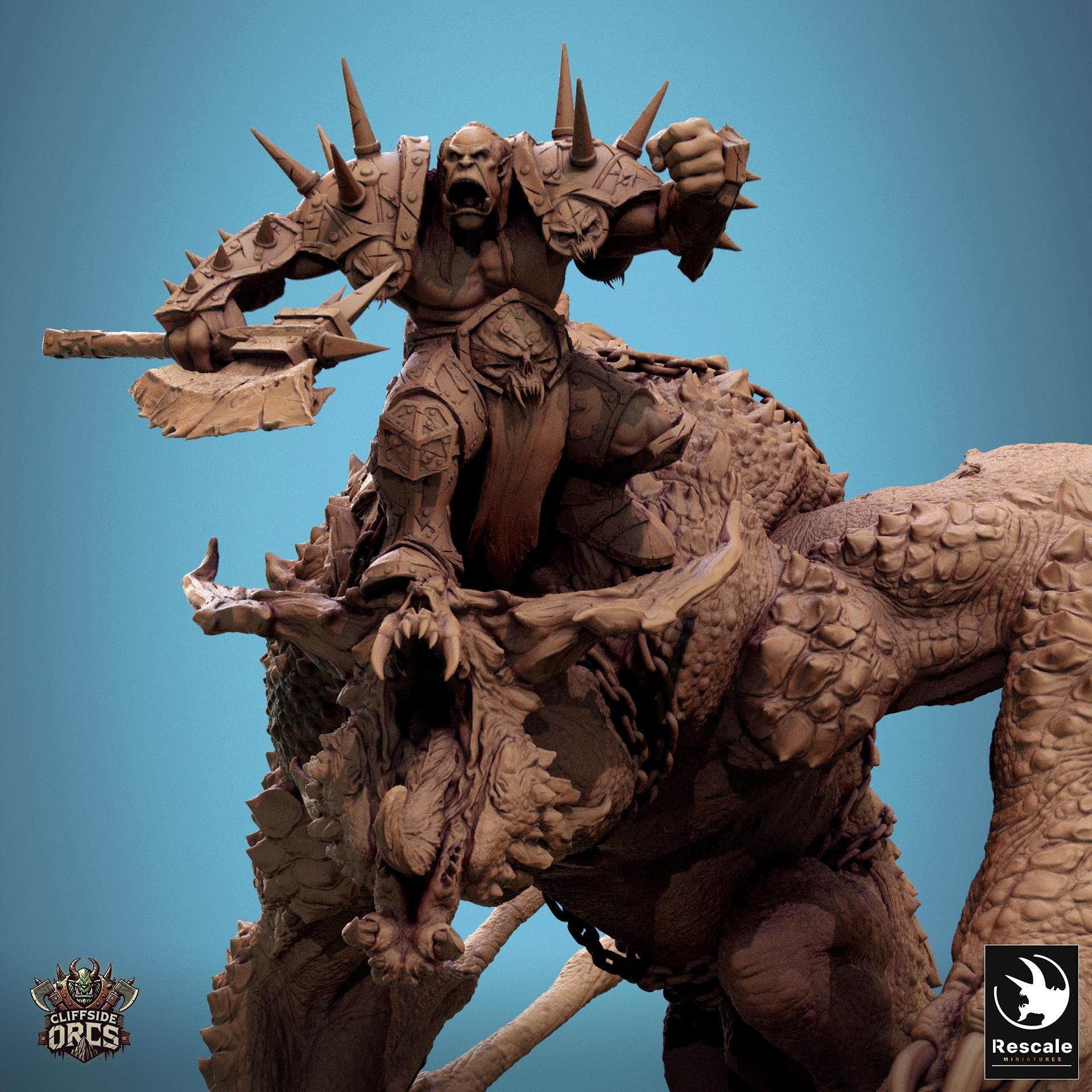 Rider of the Brutal Wyvern | Aussie 3D Printed Miniatures and Terrain