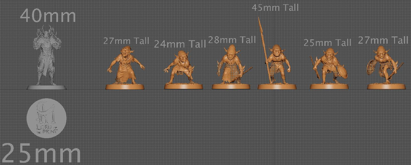 The Goblins, Pack 3 | Aussie 3D Printed Miniatures and Terrain