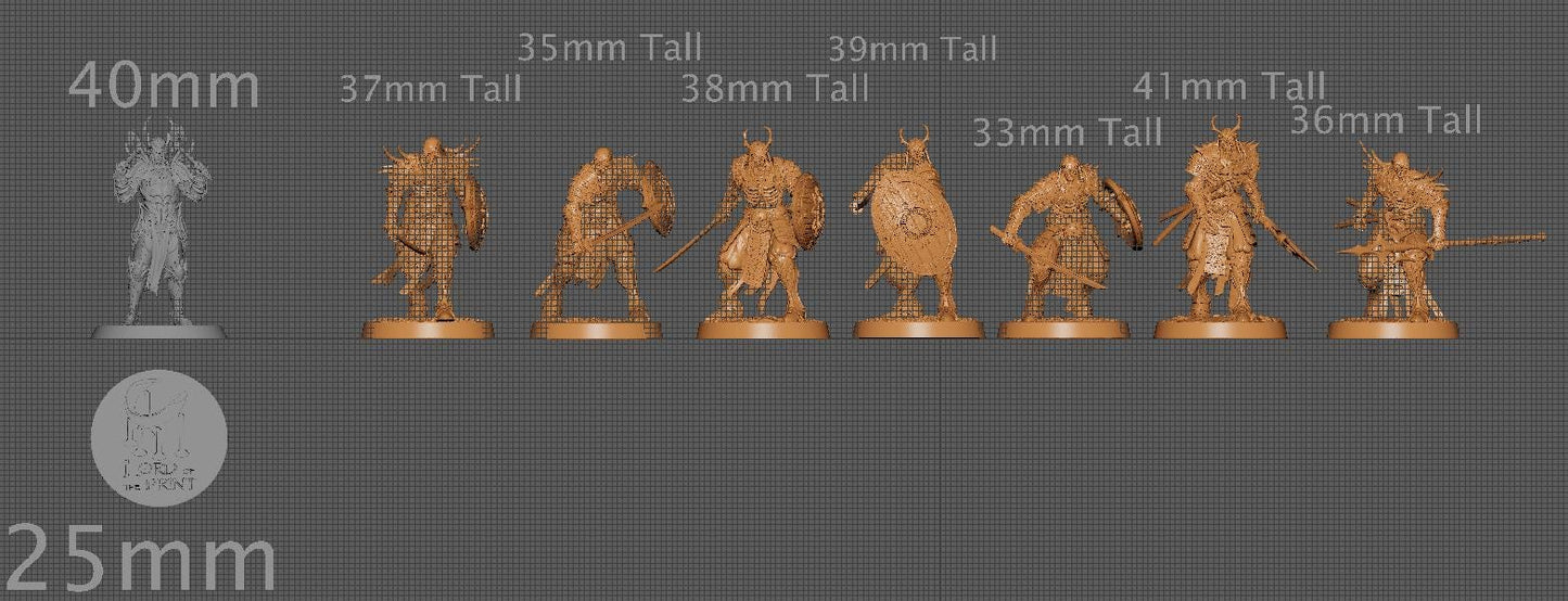 Oriental Skeletons, Pack 1 | Aussie 3D Printed Miniatures and Terrain