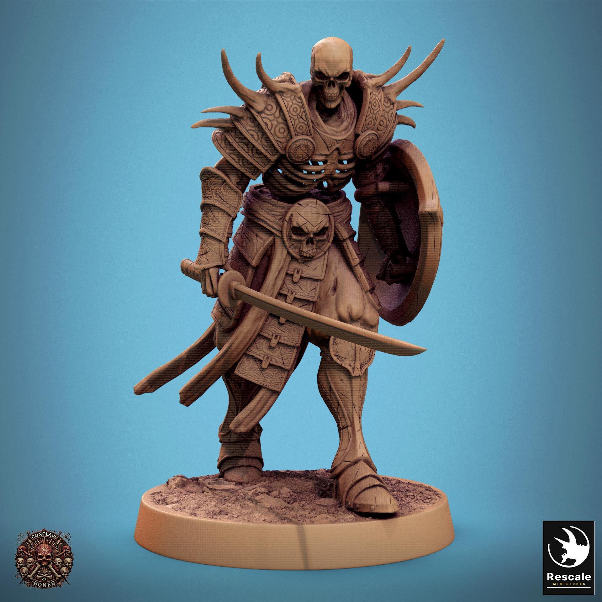 Oriental Skeletons, Pack 1 | Aussie 3D Printed Miniatures and Terrain