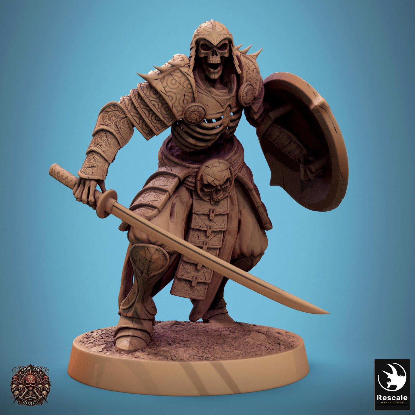 Oriental Skeletons, Pack 1 | Aussie 3D Printed Miniatures and Terrain