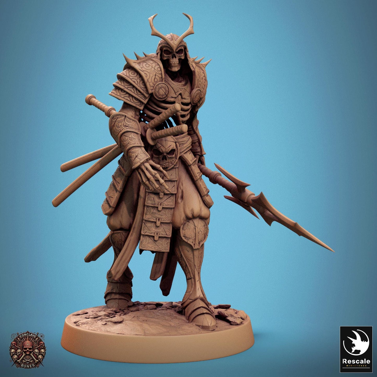 Oriental Skeletons, Pack 1 | Aussie 3D Printed Miniatures and Terrain