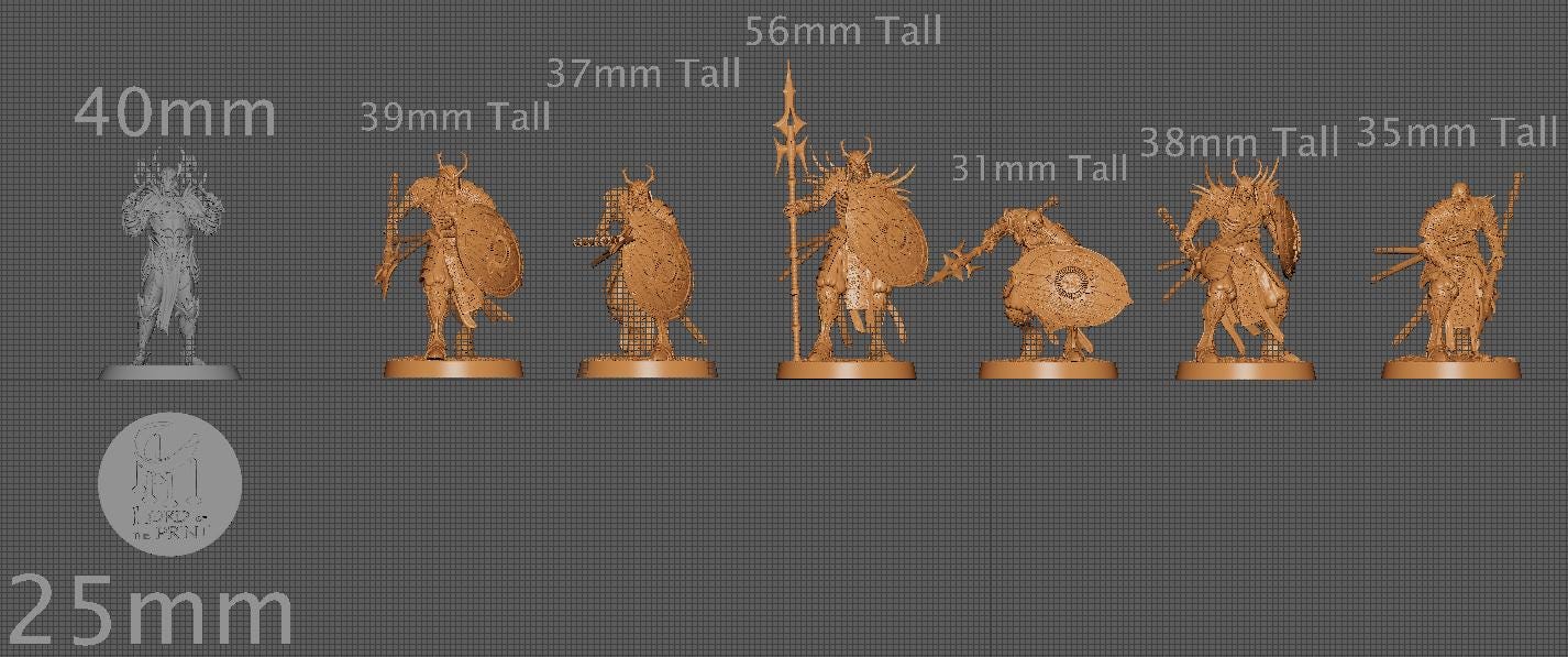 Oriental Skeletons, Pack 2 | Aussie 3D Printed Miniatures and Terrain