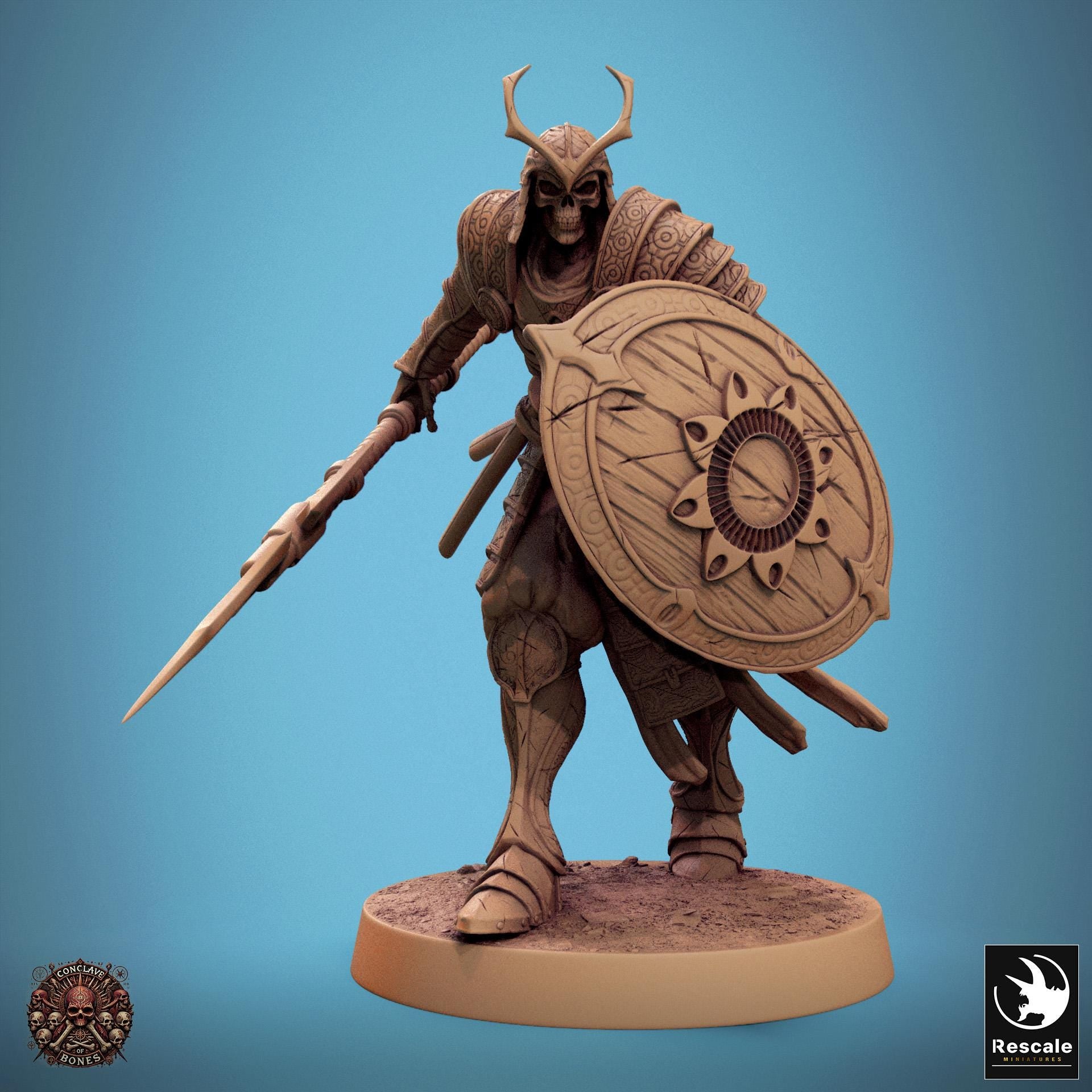 Oriental Skeletons, Pack 2 | Aussie 3D Printed Miniatures and Terrain