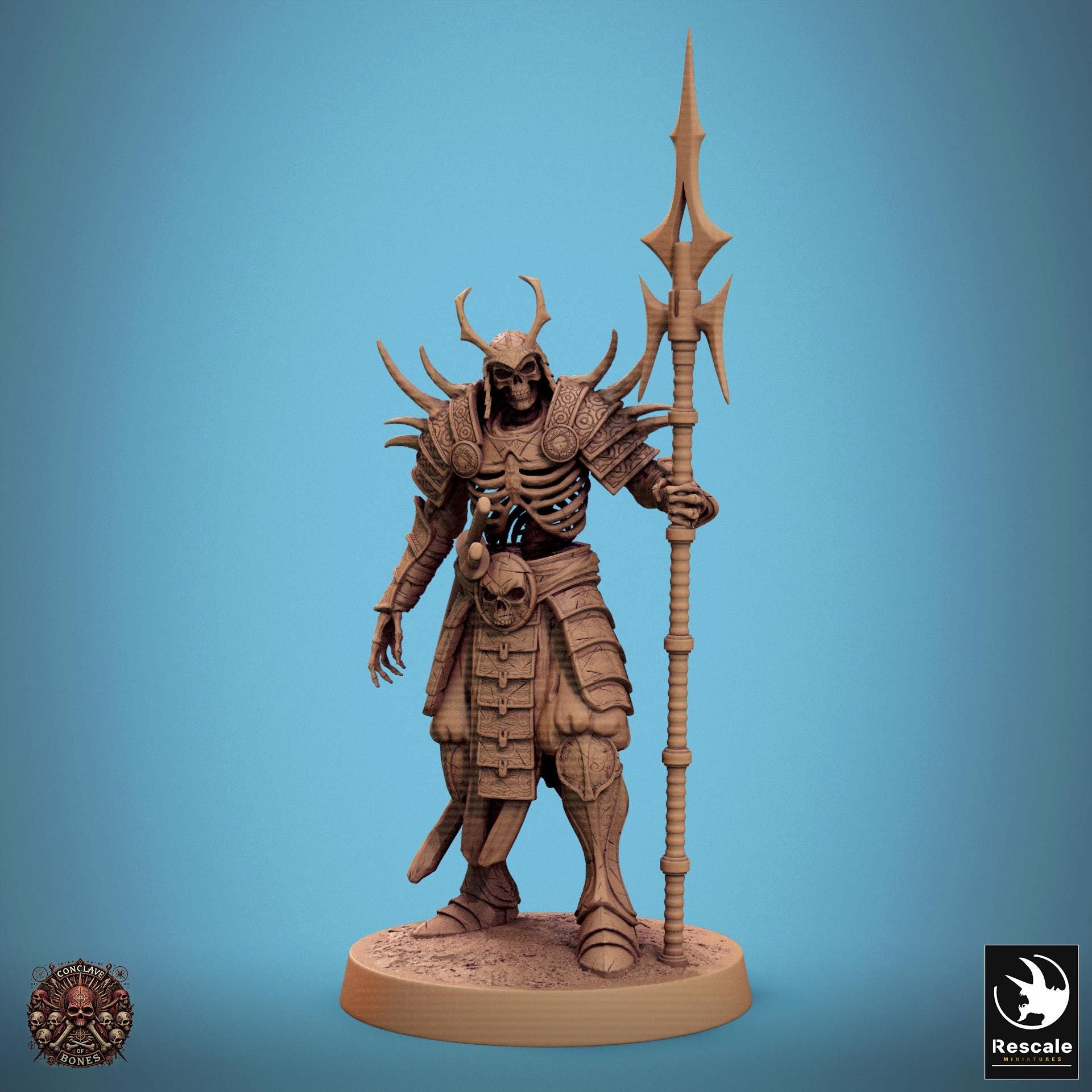 Oriental Skeletons, Pack 3 | Aussie 3D Printed Miniatures and Terrain