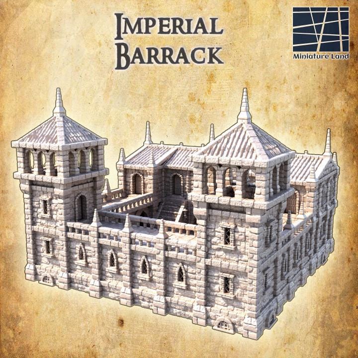 Imperial Barrack | Aussie 3D Printed Miniatures and Terrain
