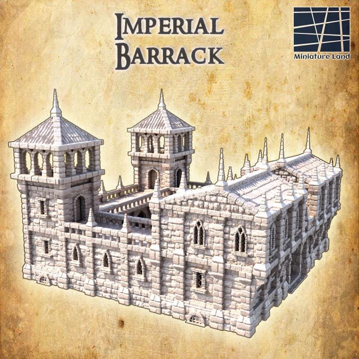 Imperial Barrack | Aussie 3D Printed Miniatures and Terrain